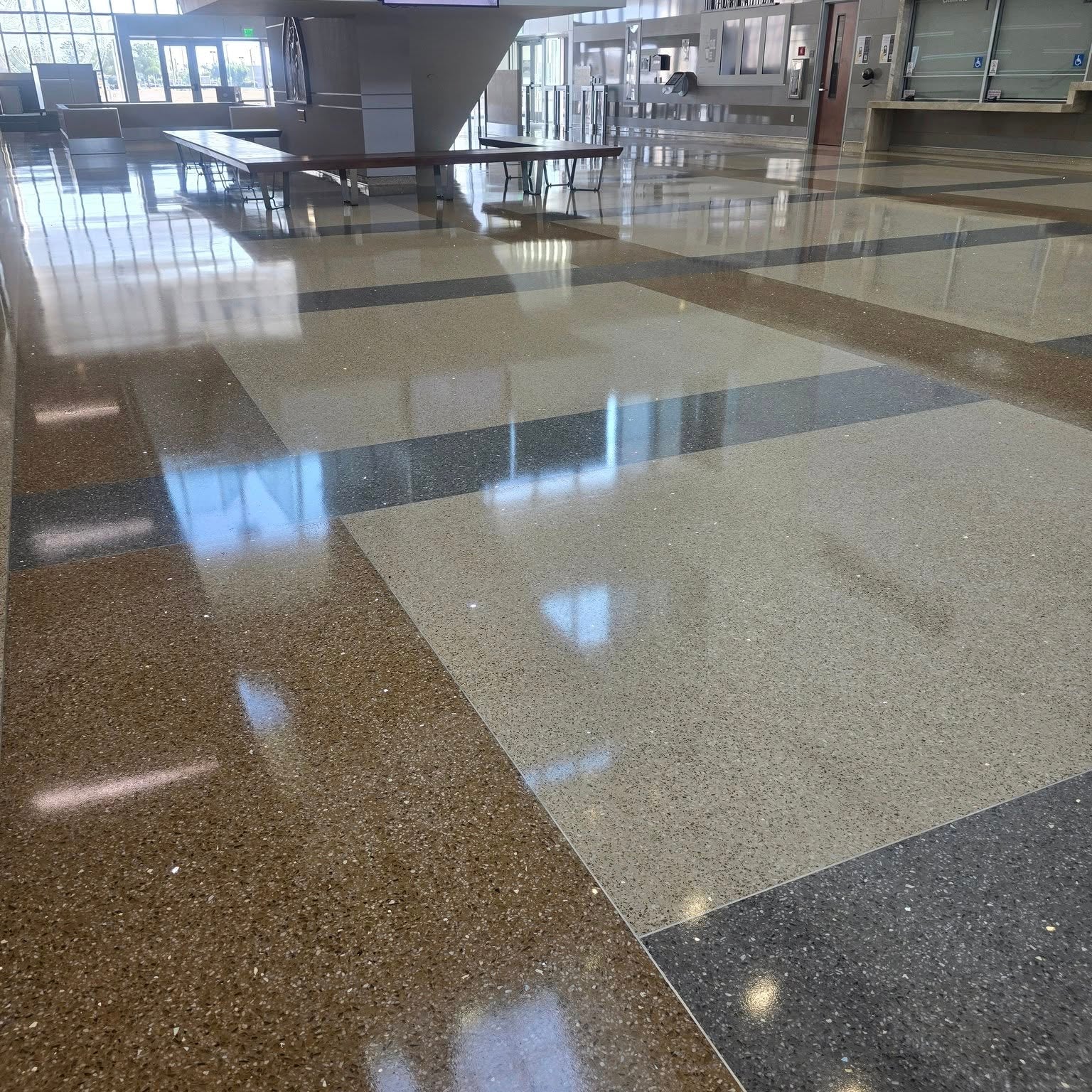 3-Part Glossy Terrazzo