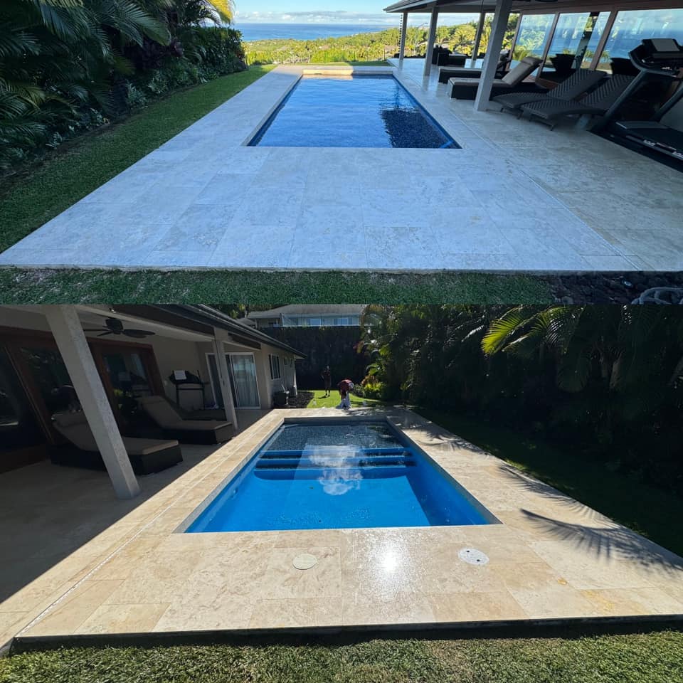 3-Part Glossy Pool Deck